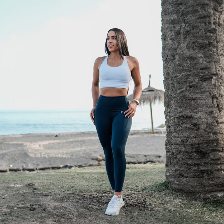 EVOLUTION LEGGINGS - DARK EMERALD GREEN